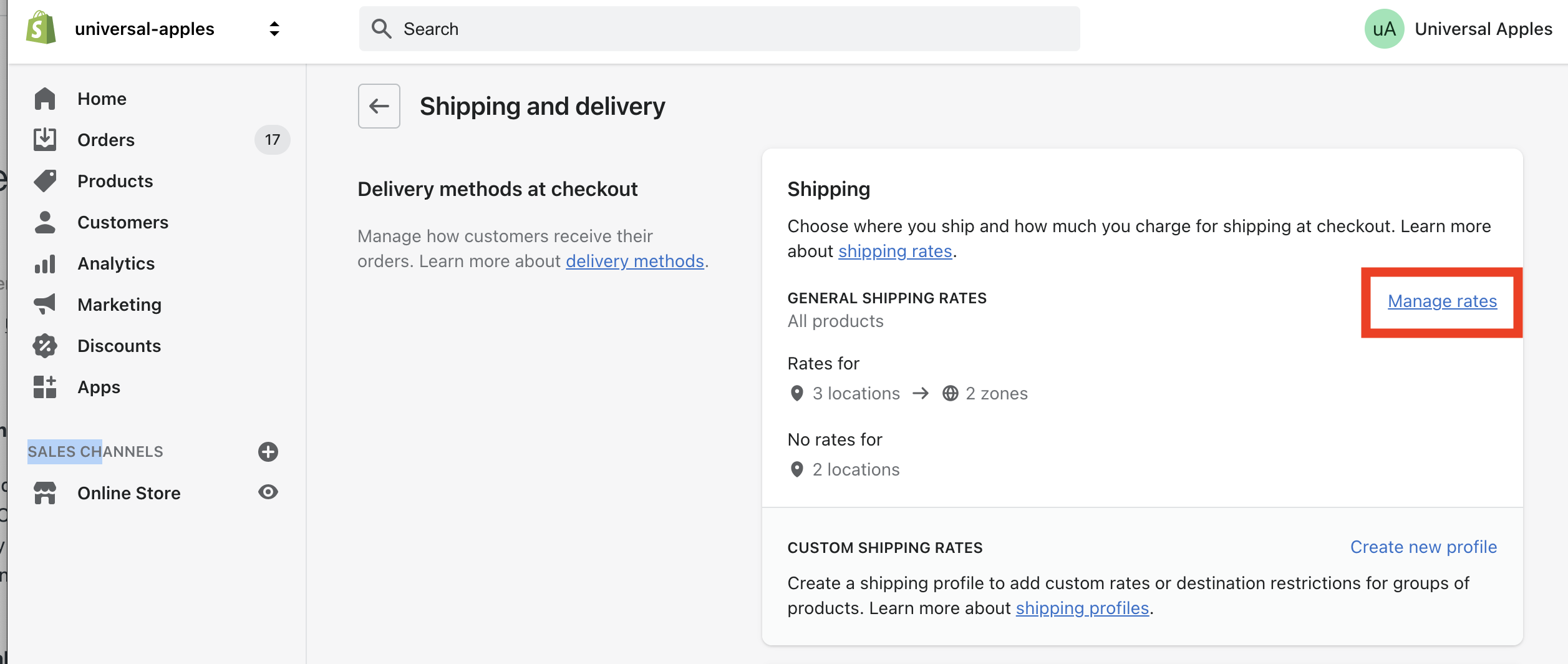 How do I add a default shipping method in Shopify? – Flexport Help Center