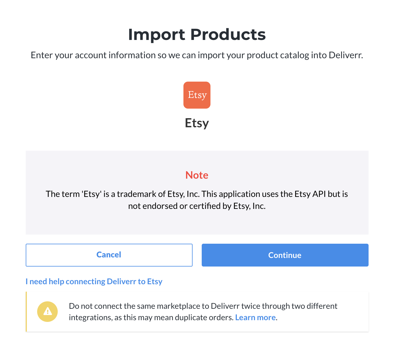 How To Connect Your Etsy Account Flexport Help Center 7125