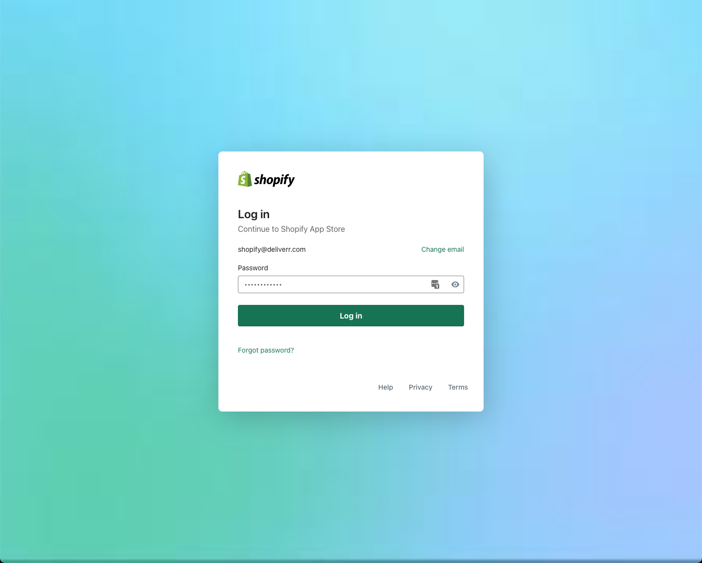 Setting up the Consignor Login App For Shopify